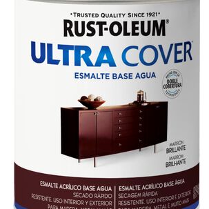Esmalte Al Agua Ultra Cover 946ml Marrón Rust Oleum